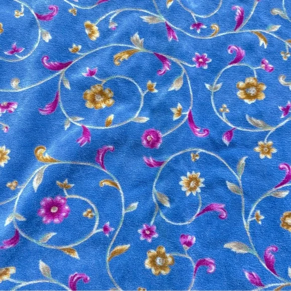 Vintage Victorias Secret Country Velour Velvet Ditsy Floral Lace Trim Tank Top - Picture 15 of 17